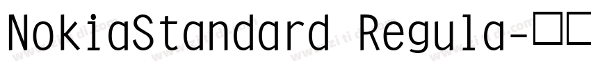 NokiaStandard Regula字体转换